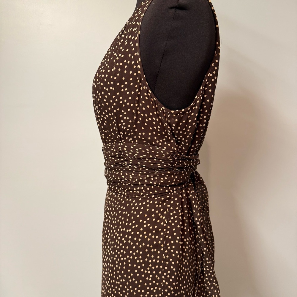 Adrianna Papell Brown and White Midi Dress - Picture 7 of 12